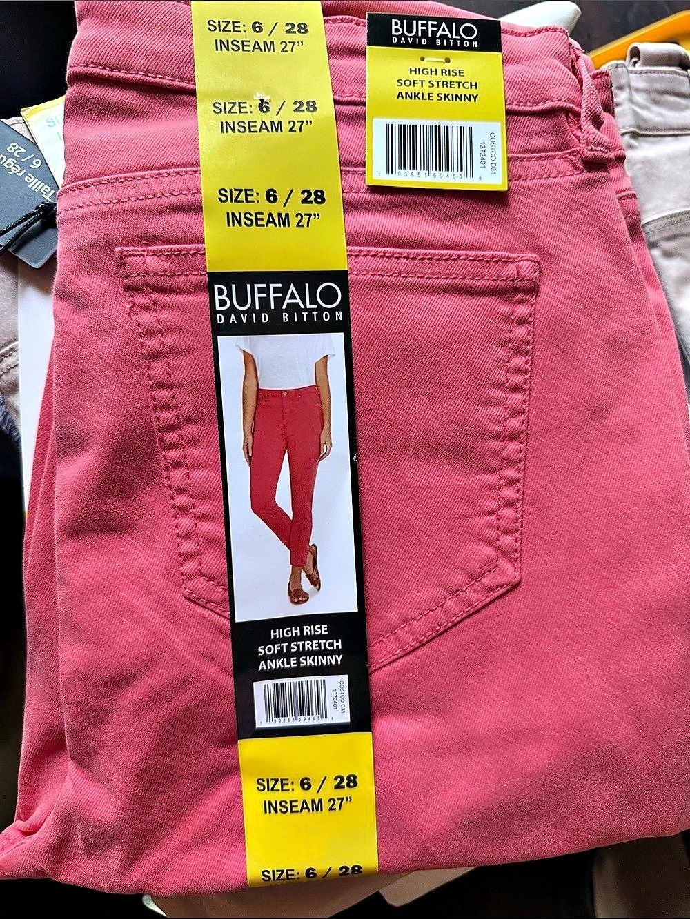 Buffalo David Bitton High Rise Soft Stretch Ankle Skinny Jeans Ankle Skinny